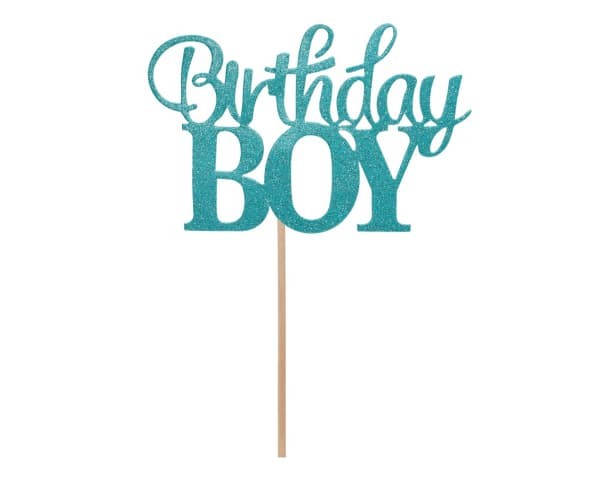TOPPER PAPIEROWY BIRTHDAY BOY 10x7cm