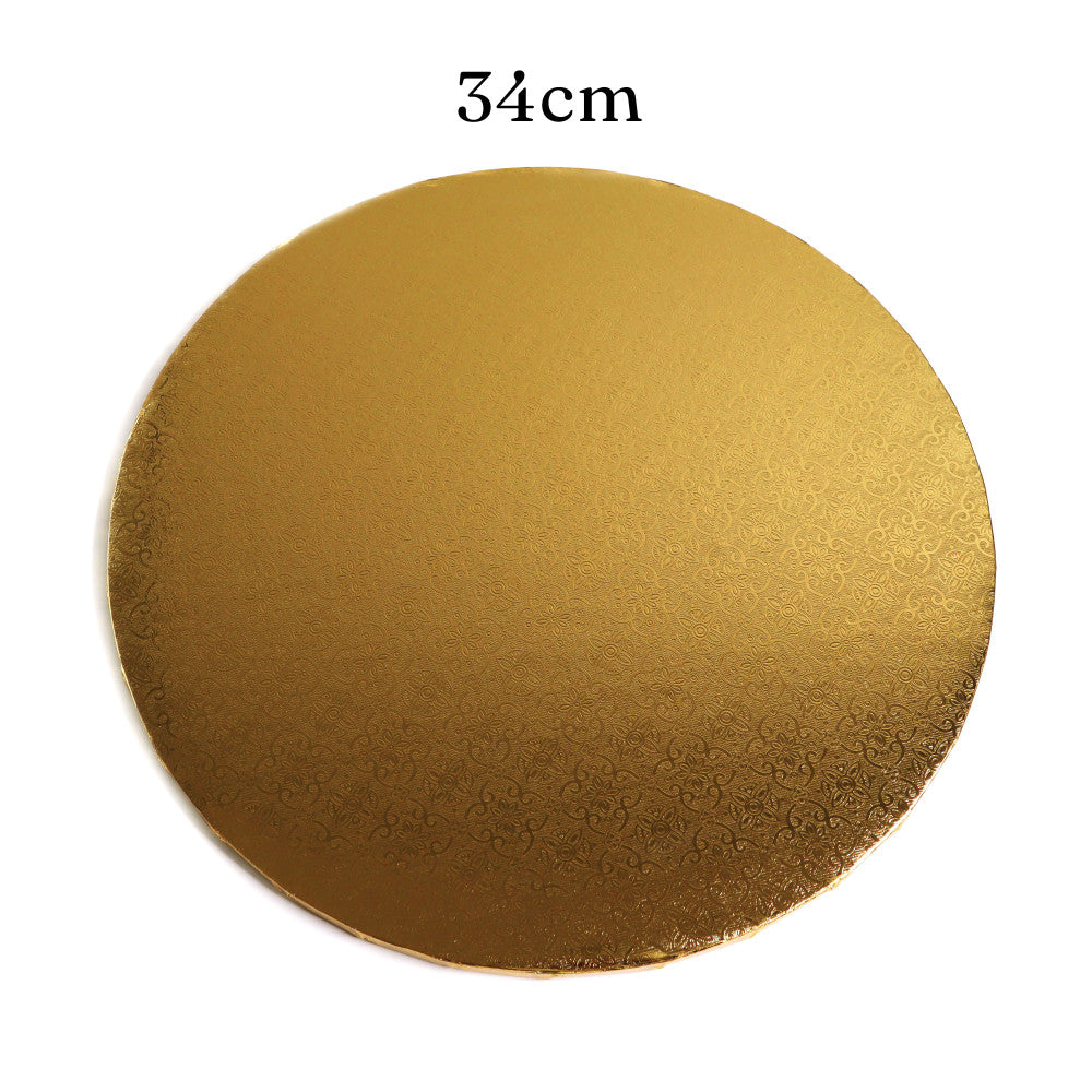 34 cm podkład pod tort złoty 1,2 cm
