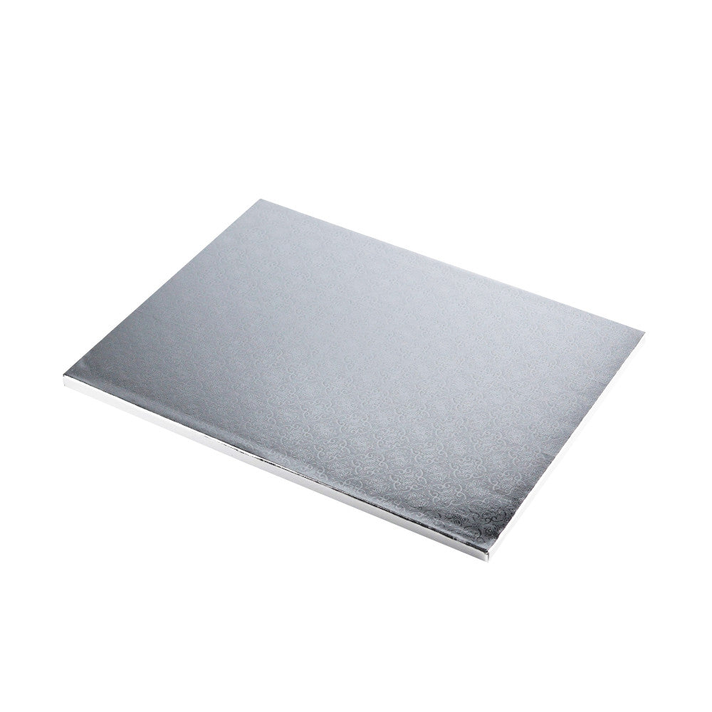 30x40 cm Podkład pod tort srebrny prostokątny Tortino