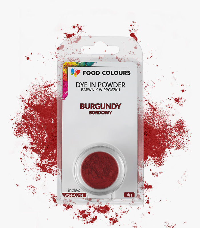 Barwnik spożywczy w proszku 4g Bordowy