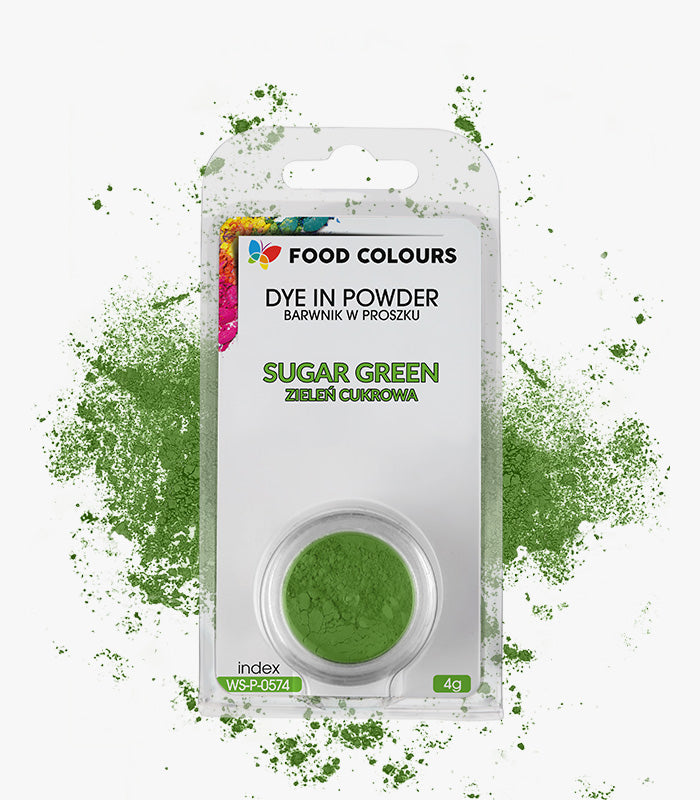 Barwnik spożywczy w proszku 4g Zieleń cukrowa
