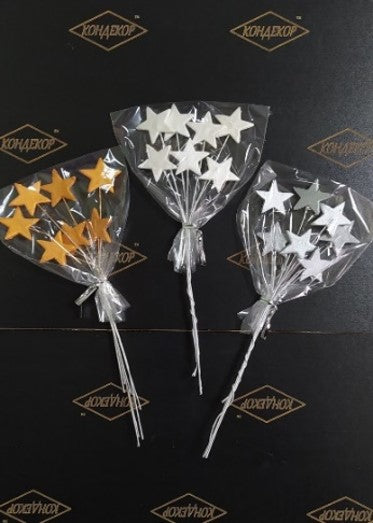 Dekoracja cukrowa, zestaw "Gwiazdki MINI"