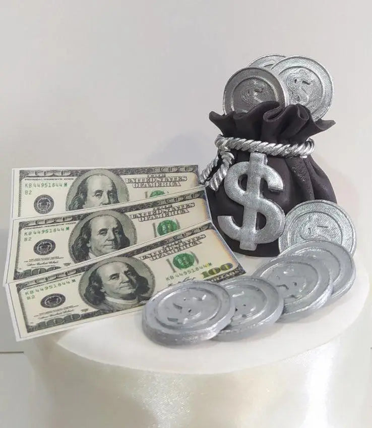 Dekoracja cukrowa, zestaw "Skarbonka"