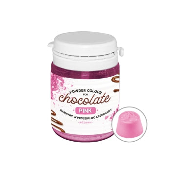 Pink powder for chocolate 10g Róż do mas tłustych w proszku