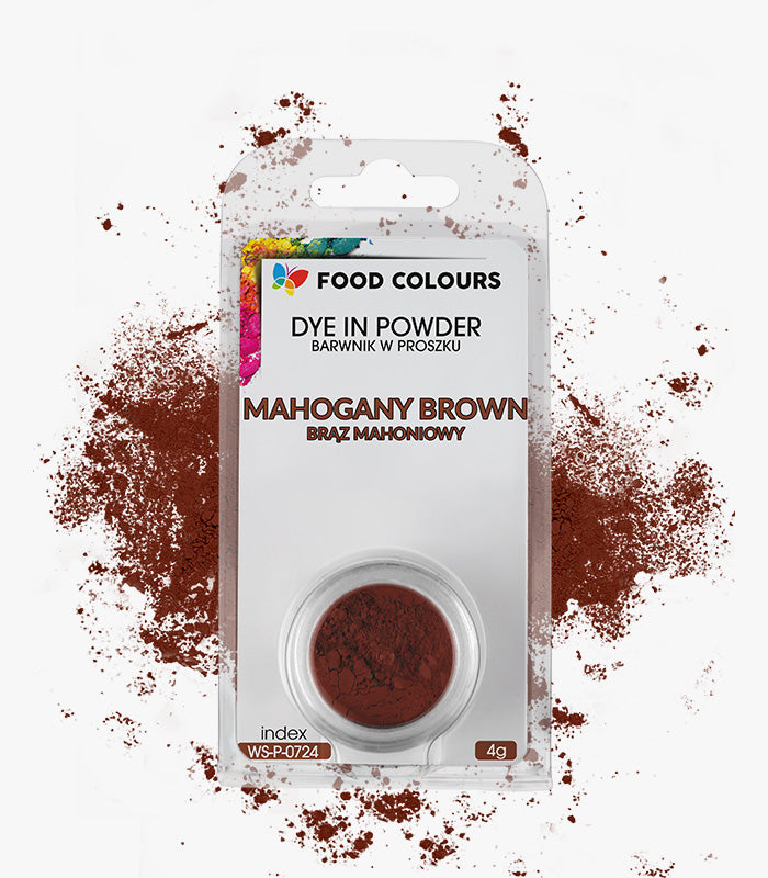 Barwnik spożywczy w proszku 4g Brąz mahoniowy