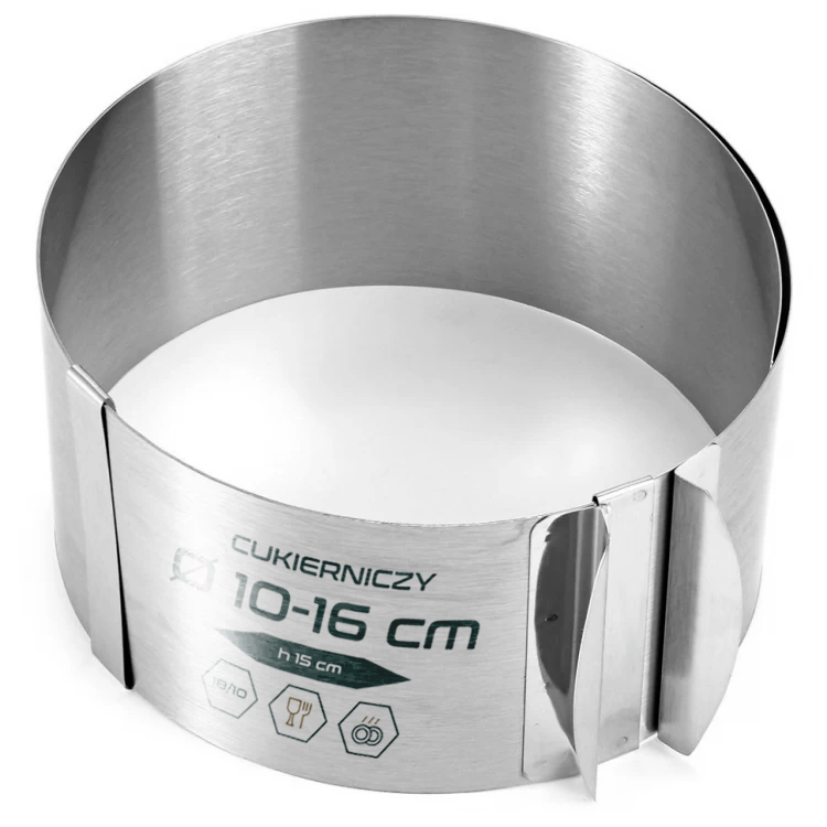 Forma regulowana D 10-16 cm H15 cm, stal 18/10