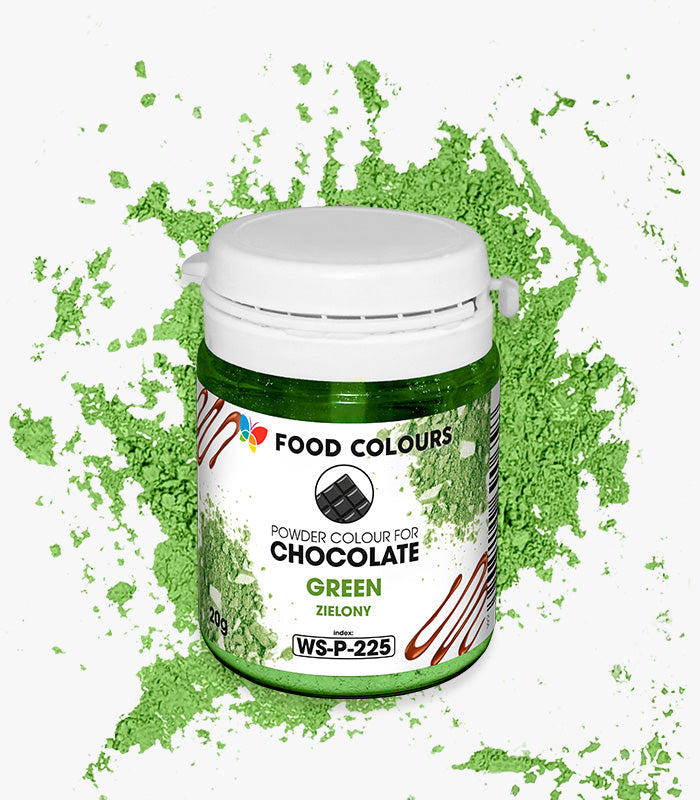 Green powder for chocolate 20g Zielony do mas tłustych w proszku
