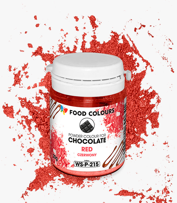 Red powder for chocolate 20g Czerwony do mas tłustych w proszku