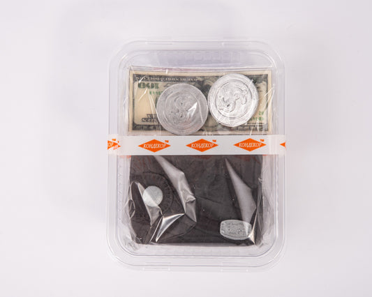 Dekoracja cukrowa, zestaw "Portfel i pieniądze"