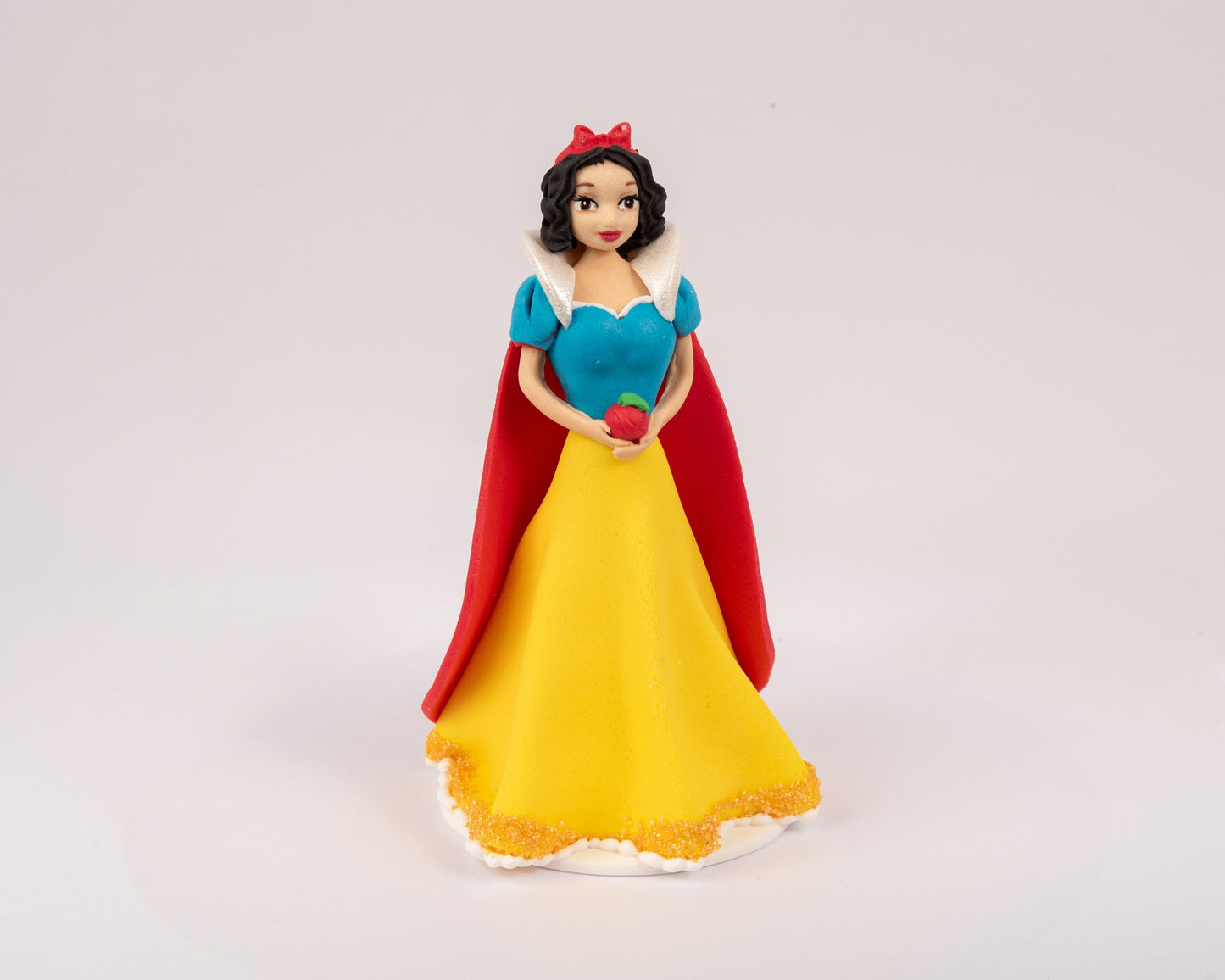 Dekoracja cukrowa, zestaw "Księżniczka Premium” żółto-niebieska