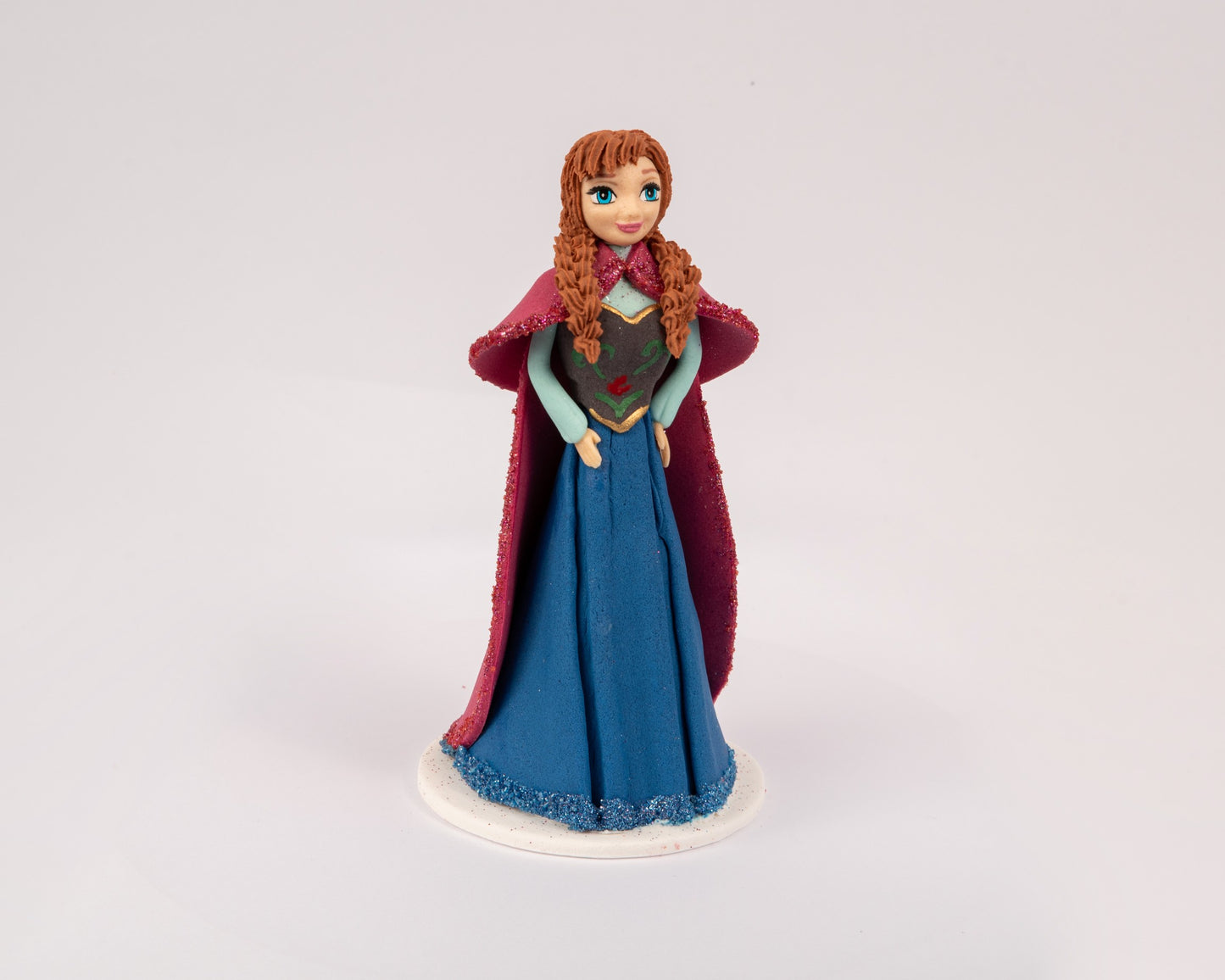 Dekoracja cukrowa, zestaw "Księżniczka Premium” niebieska