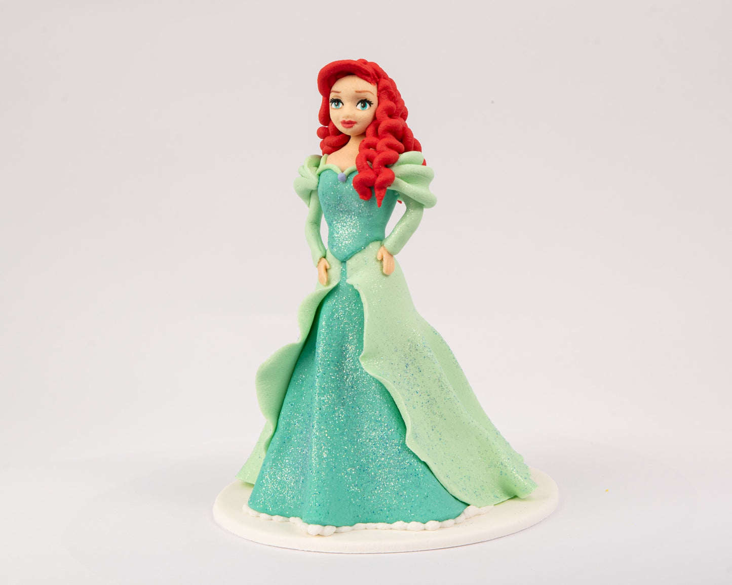 Dekoracja cukrowa, zestaw "Księżniczka Premium” zielona