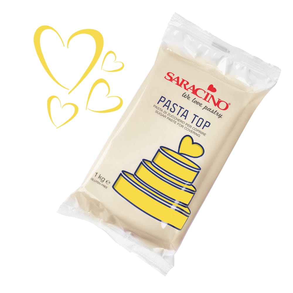 MASA CUKROWA PASTA TOP, ŻÓŁTA. 1kg