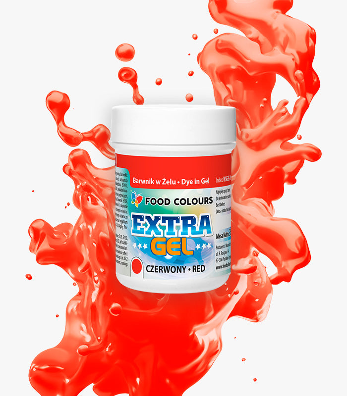 Barwnik w żelu Extra Gel 35g Czerwony