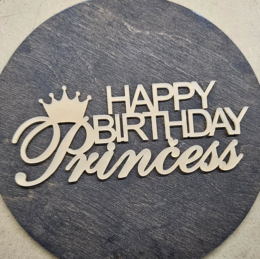 Topper „WSZYSTKIEGO NAJLEPSZEGO Księżniczko” #445