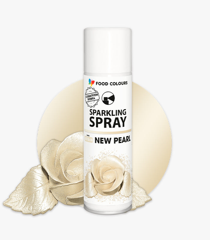 Barwnik spożywczy w sprayu Perłowy Sparkling Spray New Pearl 50ml