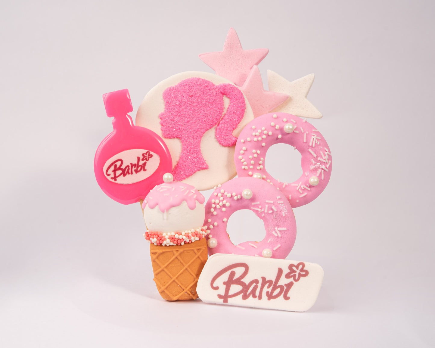 Dekoracja cukrowa, zestaw "Różowa bajka"