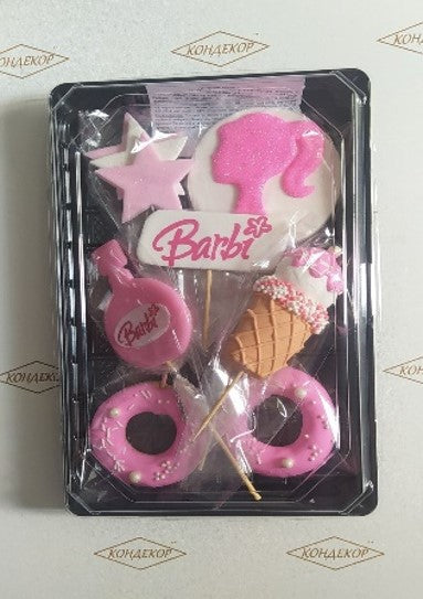 Dekoracja cukrowa, zestaw "Różowa bajka"