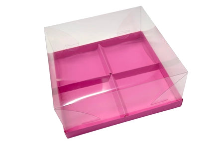 Pudełko na monoporcje 19x19x8 cm różowe edycja limitowana