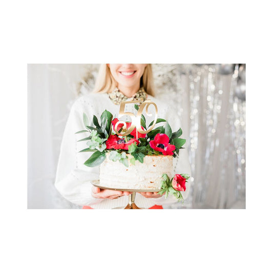 TOPPER LICZBA 50, ZŁOTY