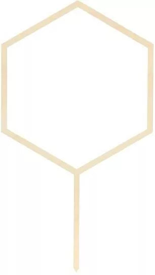 TOPPER DREWNIANY HEKSAGON 24cm