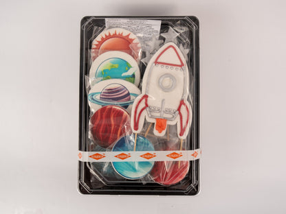 Dekoracja cukrowa, zestaw "Kosmos" 2 (rakieta)