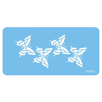 SZABLON DO DEKORACJI JEM STENCIL - MOTYLE CZTERY 125 X 58MM