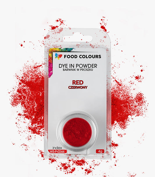 Barwnik spożywczy w proszku 4g Czerwony