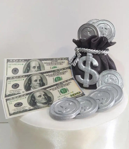 Dekoracja cukrowa, zestaw "Skarbonka"