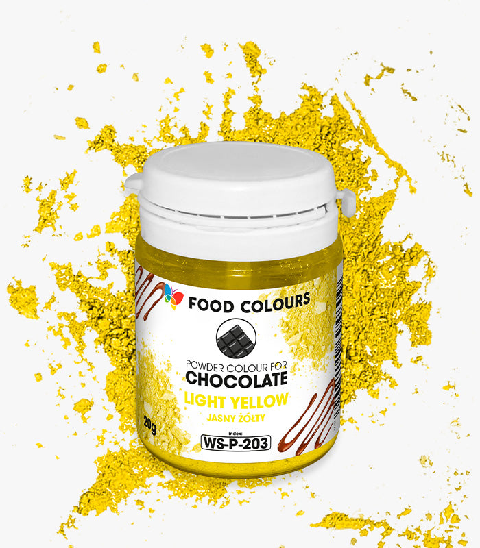 Light Yellow powder for chocolate 20g Żółty Jasny do mas tłustych w proszku