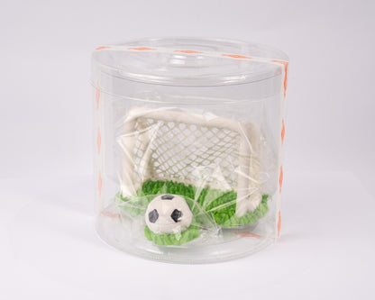 Dekoracja cukrowa, zestaw "Bramka i piłka"