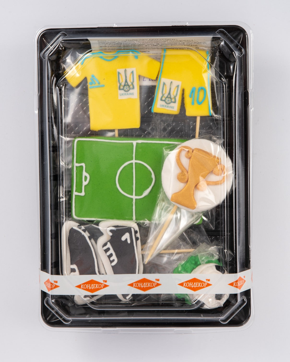 Dekoracja cukrowa, zestaw "Piłka nożna"