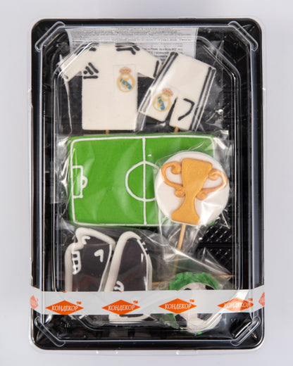 Dekoracja cukrowa, zestaw "Piłka nożna"