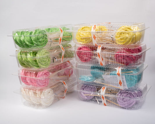 Dekoracja cukrowa, zestaw "Średni cukierek z brokatem" 1szt