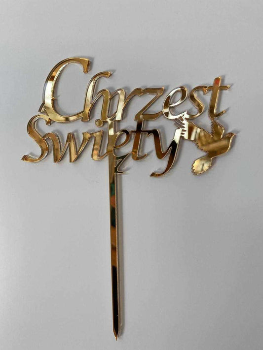 Topper "Chrzest Swiety" (z patykiem)