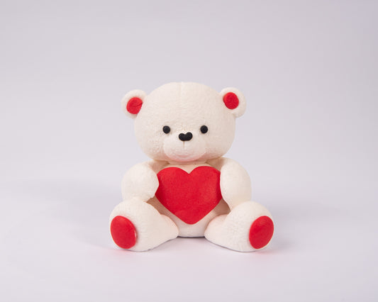 Dekoracja cukrowa, zestaw "Świąteczny miś" (serce)