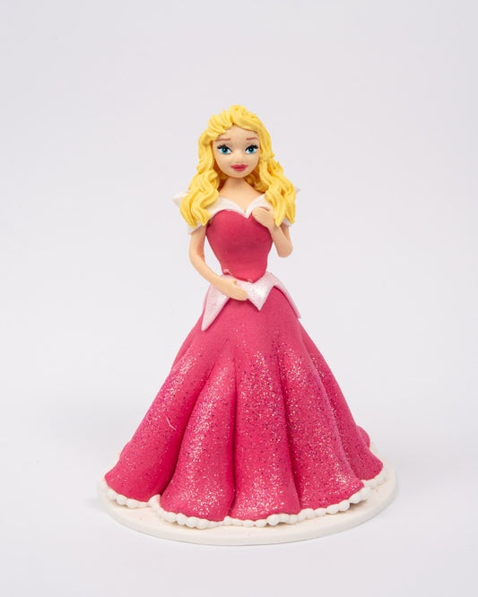 Dekoracja cukrowa, zestaw "Księżniczka Premium” różowa