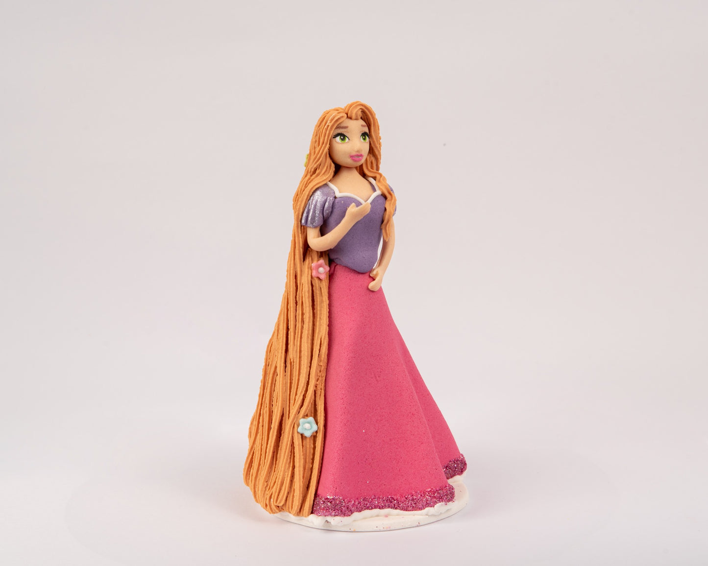 Dekoracja cukrowa, zestaw "Księżniczka Premium” pastelowo fioletowa