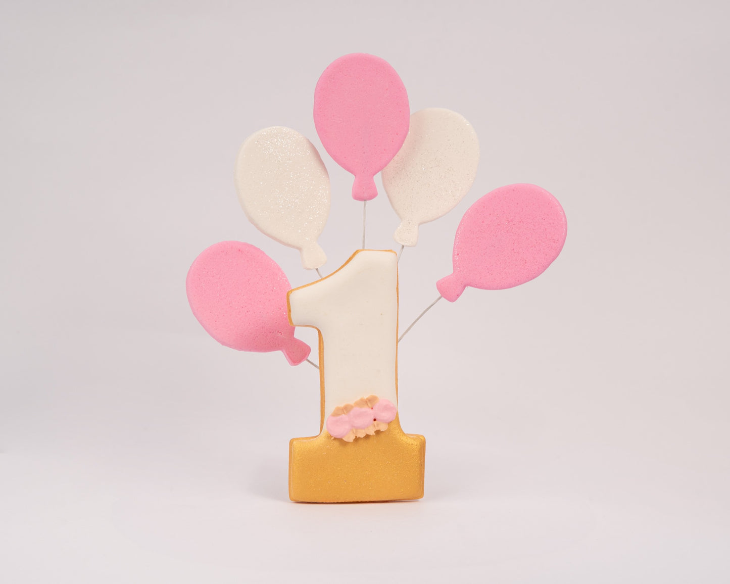 Dekoracja cukrowa, zestaw "Cyfra" złoty