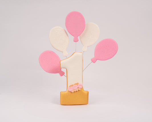 Dekoracja cukrowa, zestaw "Cyfra" złoty