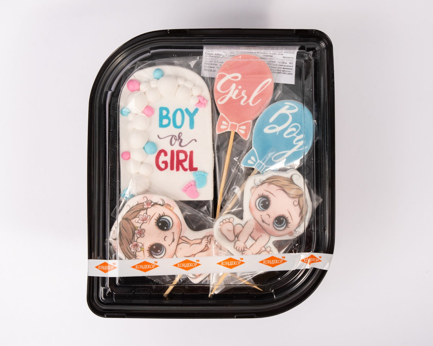 Dekoracja cukrowa, zestaw "Tender Party"