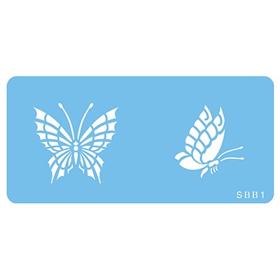 SZABLON DO DEKORACJI JEM STENCIL - MOTYLE DWA 116 X 45MM