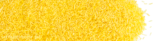 Posypka DROBNA - (100g) / żółty - 1 szt/opak