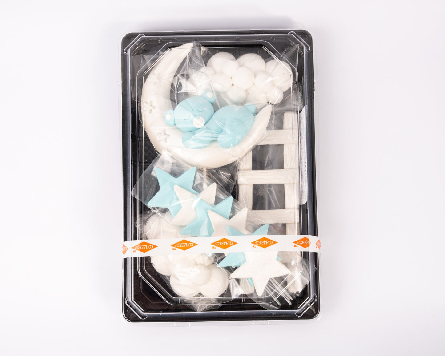 Dekoracja cukrowa, zestaw Miś na księżycu"