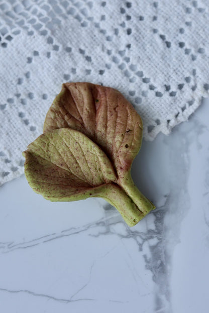 Silikonowy mold - Podwójny listek M