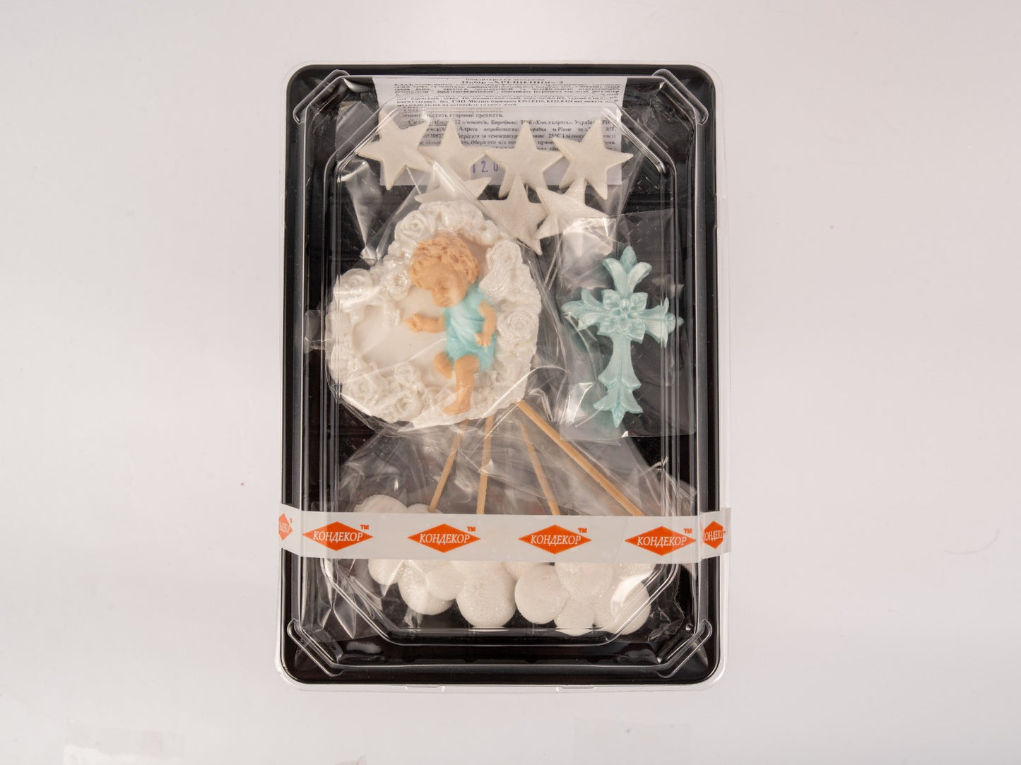 Dekoracja cukrowa, zestaw "Chrzest" nr 2