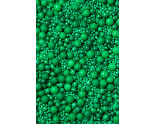 Perełki cukrowe 3-10mm, ciemnozielone 100gr 1118