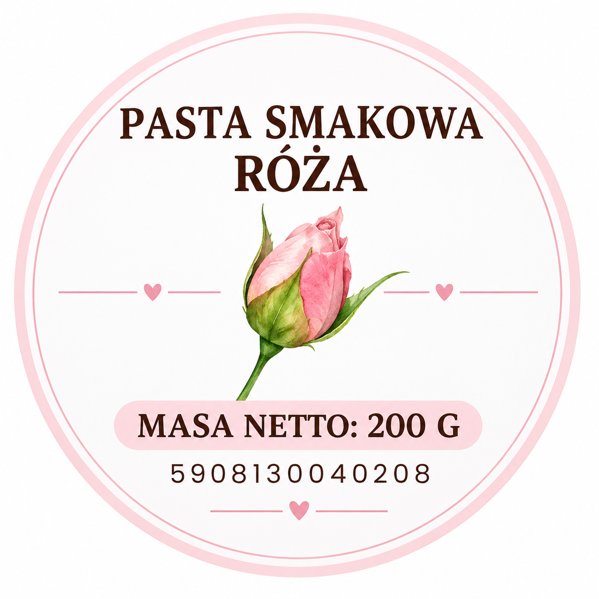 Pasta o smaku róży na syropie glukozowym Fugar 200g