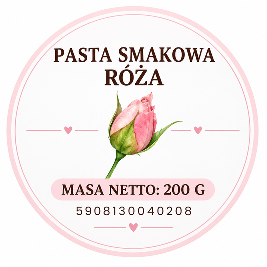 Pasta o smaku róży na syropie glukozowym Fugar 200g