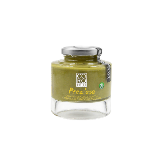 Prezioso - Krem pistacjowy z kawałkami pistacji w słoiczku 200g